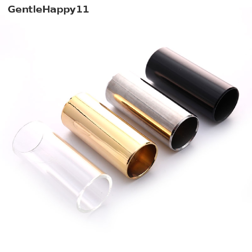 Gentlehappy 60MM Slide Gitar Bar Slide Jari Bahan Metal/Kaca Stainless Steel Untuk Ukulele id