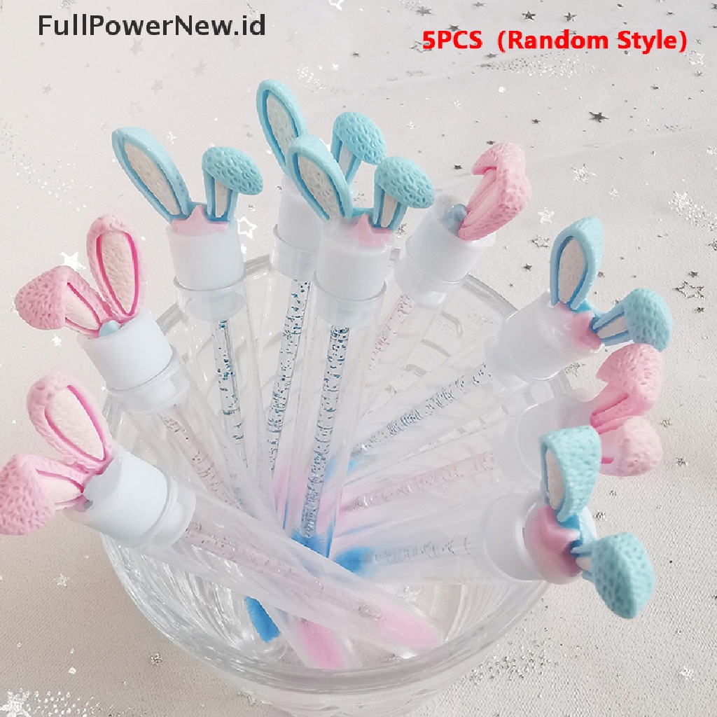 Power 5Pcs Sikat Bulu Mata Sekali Pakai Aplikator Extension Maskara Wands/Tabung Plastik ID