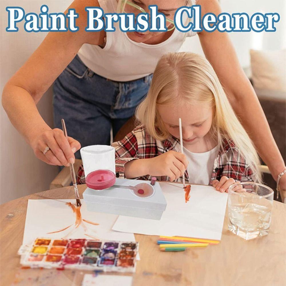 Mxbeauty Brush Rinser Kreatif Untuk Artis Alat Pembilas Cycle Air Tawar Tulisan Kaligrafi Supply Painting Brush Washing Bucket