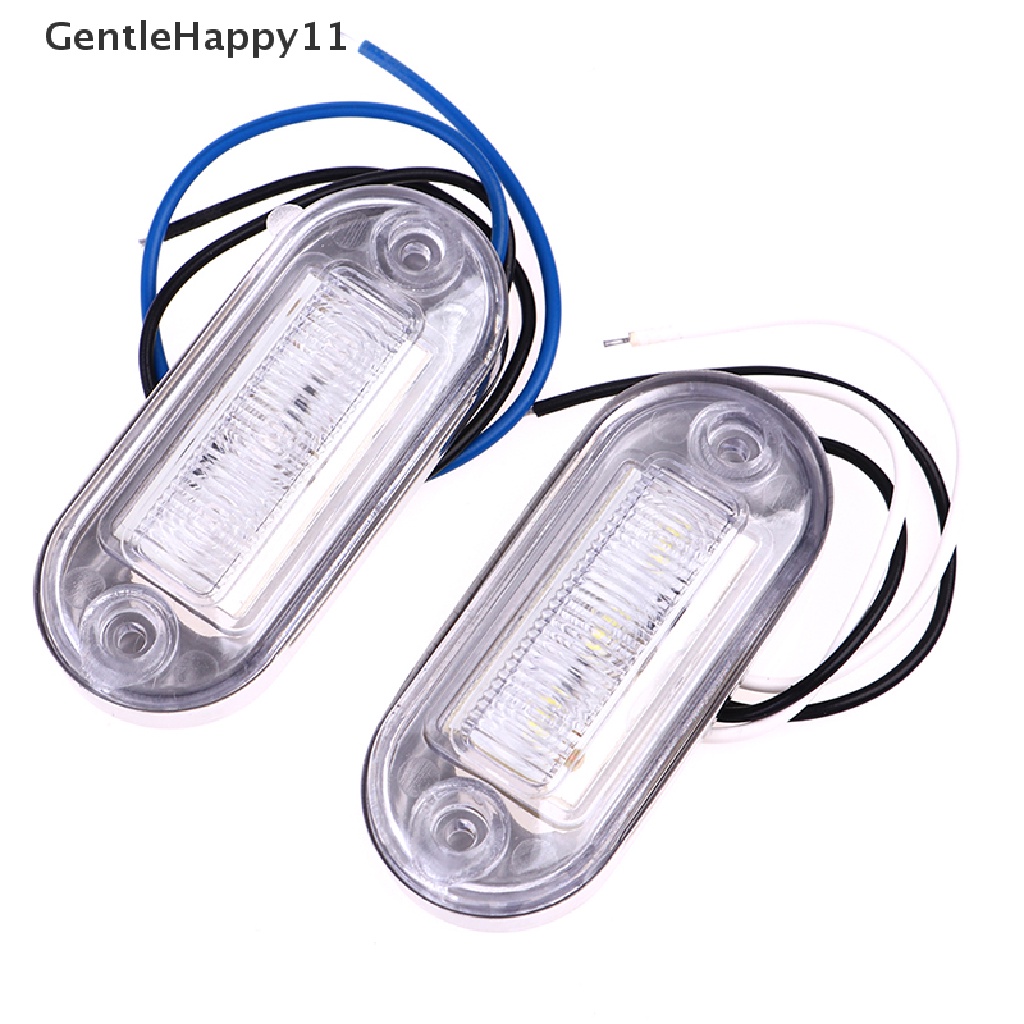 Gentlehappy 2pcs 12V Lampu Sopan Perahu Dek Tangga Transom LED Stern Light Tahan Air id