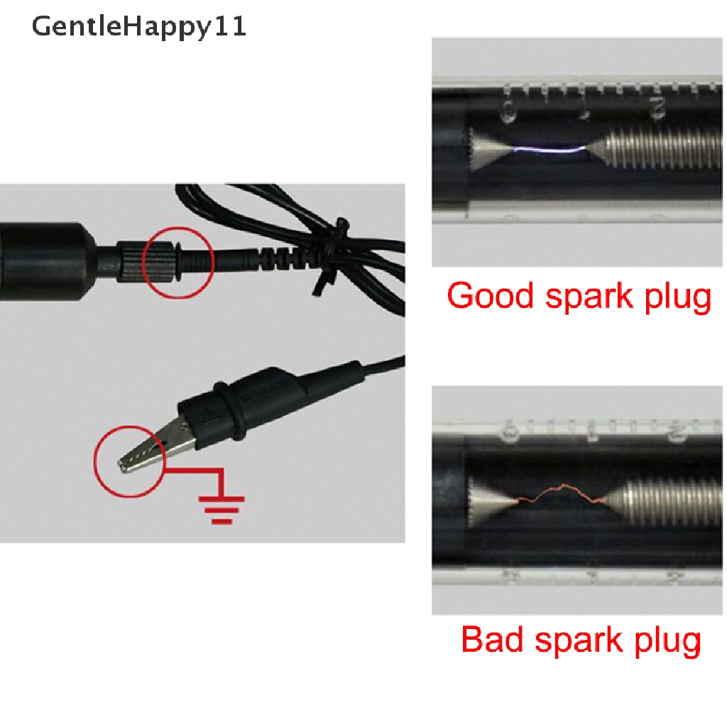 Gentlehappy Adjustable Auto Spark Plug Tester Coil Ignition System Alat Tes Diagnostik id