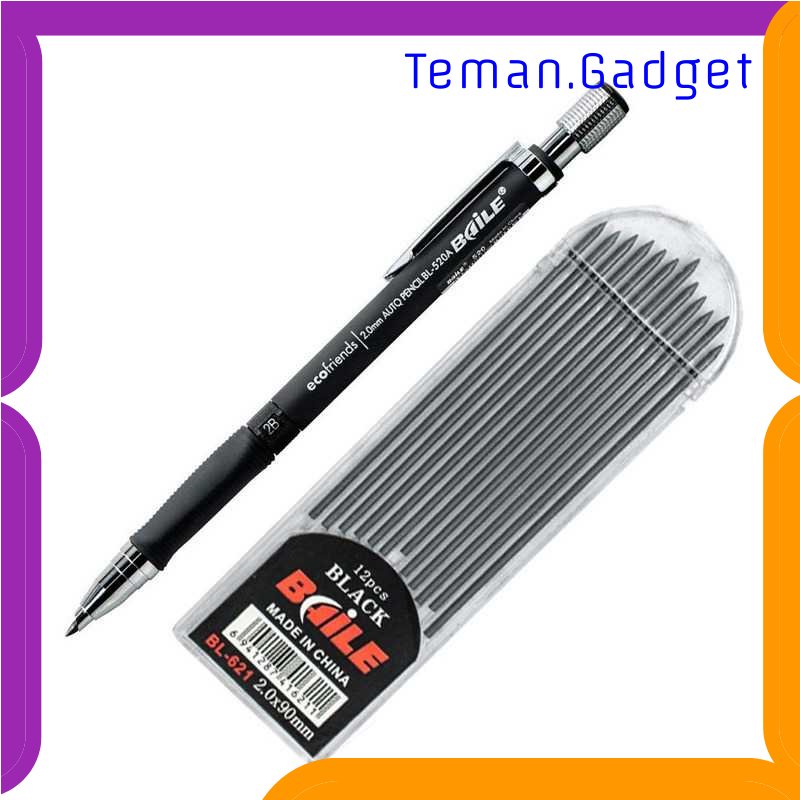 TG - ATK BAILE Pensil Mekanik Mechanical Pencil 2B 2mm 12 Isi - BL-621