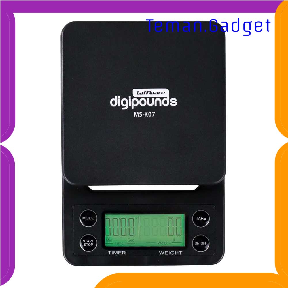 TG - DPR Taffware Digipounds Timbangan Dapur Mini Timer 5kg Akurasi 0.1g - MS-K07