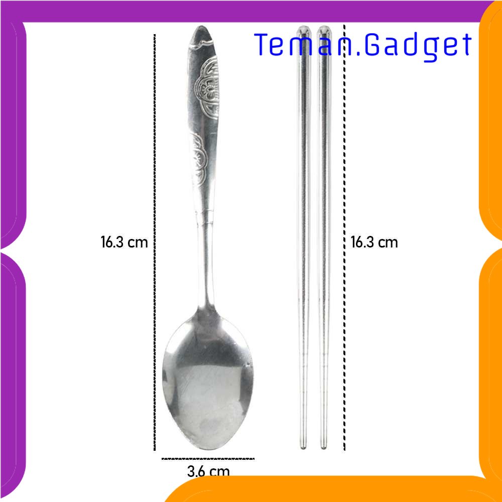 TG - DPR SPURK Set Sendok Garpu Sumpit Stainless Steel - SP055