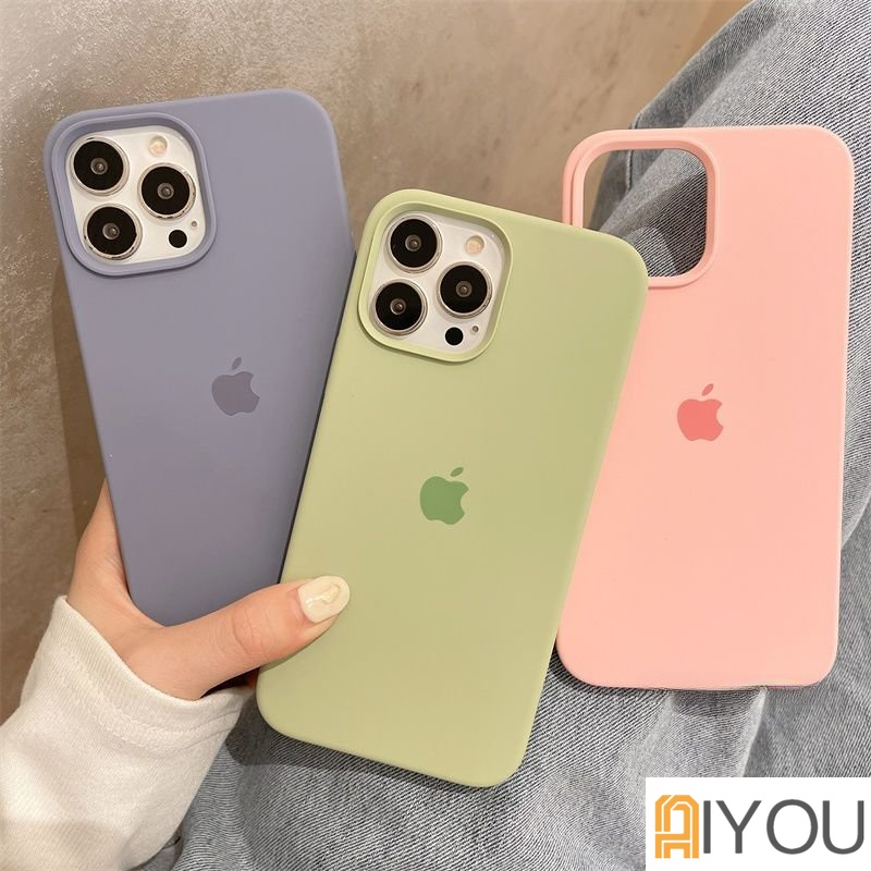 Casing Ponsel Silikon Simple Mewah Untuk iPhone 14 Pro MAX XR XS Max14 13 12 11 Pro MAX 14 7 8 PLUS Shockproof Tahan Lama Anti Kotoran cover