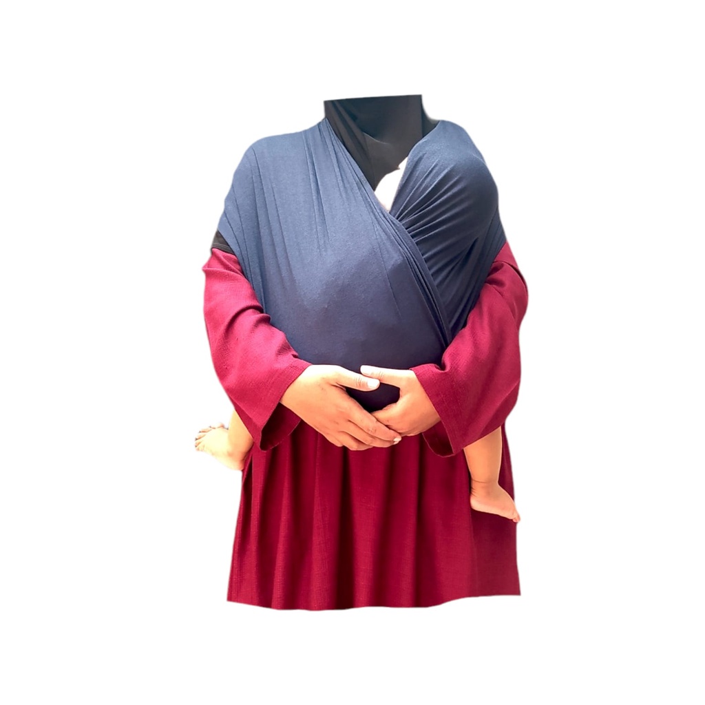 Gendongan Bayi Depan M Shape Baby Wrap 3in1 Geos Baby Instan Premium with Sash Belt