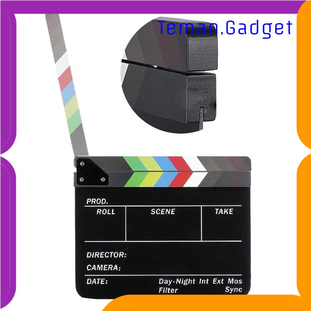 TG - KMP TaffSTUDIO Profesional Clapper Board Colorful Acrylic - TS-3EL