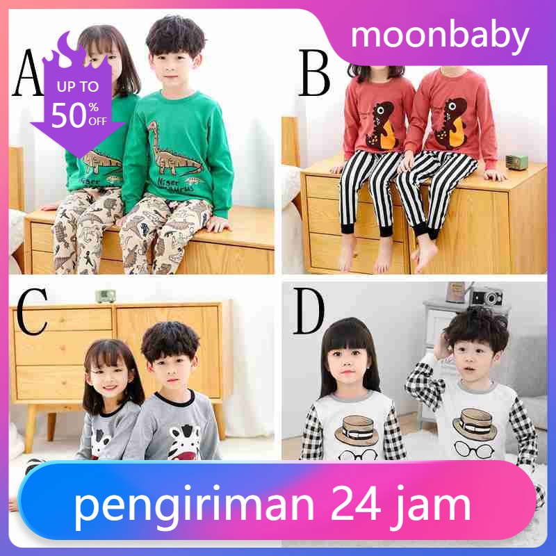 [Impor] SETELAN ANAK UNISEX LUCU / PIYAMA ANAK PREMIUM