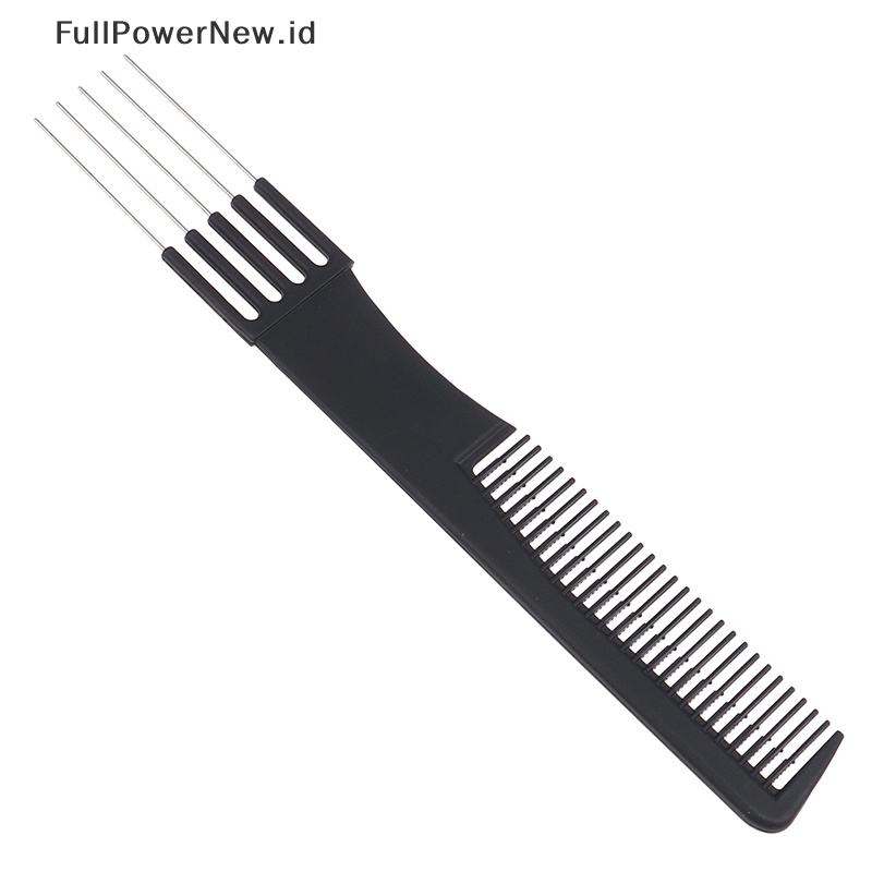 Power 1x Sisir Rambut Gigi Dua Sisi Barber Salon Sisir Ekor Baja Hairdressing ID