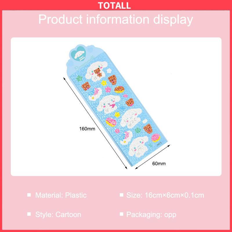 COD Stiker Kuromi Kartun Cinnamoroll Melody Kuromi Pochacco Dog Shiny Sticker Dekorasi-Totall