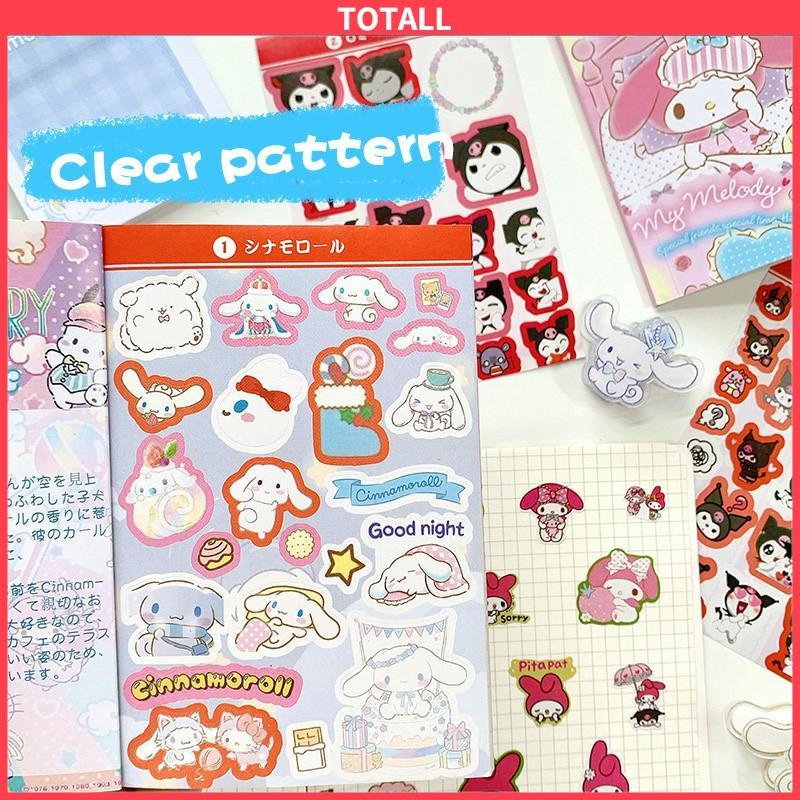 COD 450pcs Stiker Kuromi Waterproof Kartun ekorasi DIY Sanrio MELODY CINNAMOROLL Purin-Totall