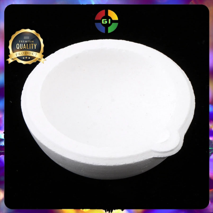 Wadah Leleh High Temperature Quartz Silica Melting Bowl  White