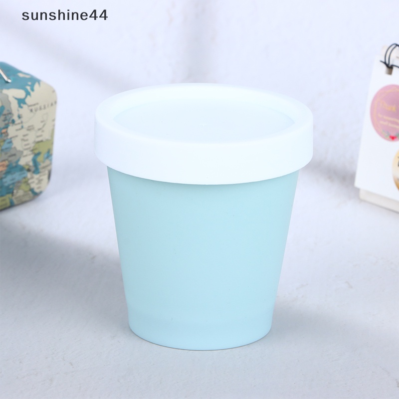 Sunshine 1Pc Gelas Tutup Dengan Mangkok Cream Dessert Es Yogurt Wadah Makanan Frozen Bisa ID