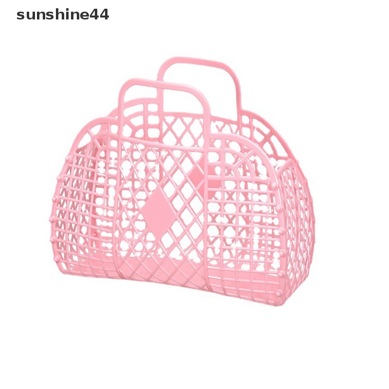 Sunshine Detachable Shower Basket Keranjang Plastik Kamar Mandi Keranjang Penyimpanan Cuci Berongga ID