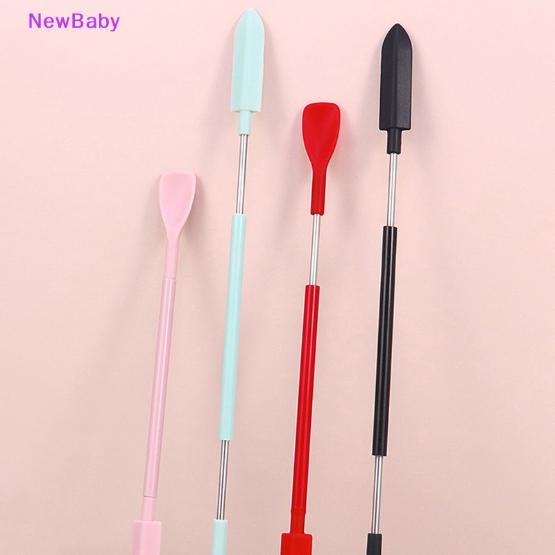 Newbaby 1Pcs Silikon Kepala Ganda Scraper Krim Kosmetik Scraper Set Alat Makeup ID