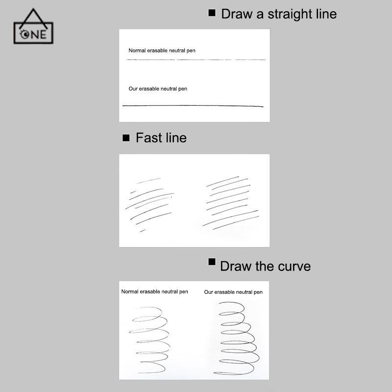 COD❤️Pena Netral 0.5mm Yang Dapat Dihapus Perlengkapan Kantor Alat Tulis Siswa Pena Yang Dapat Dihapus-A.one