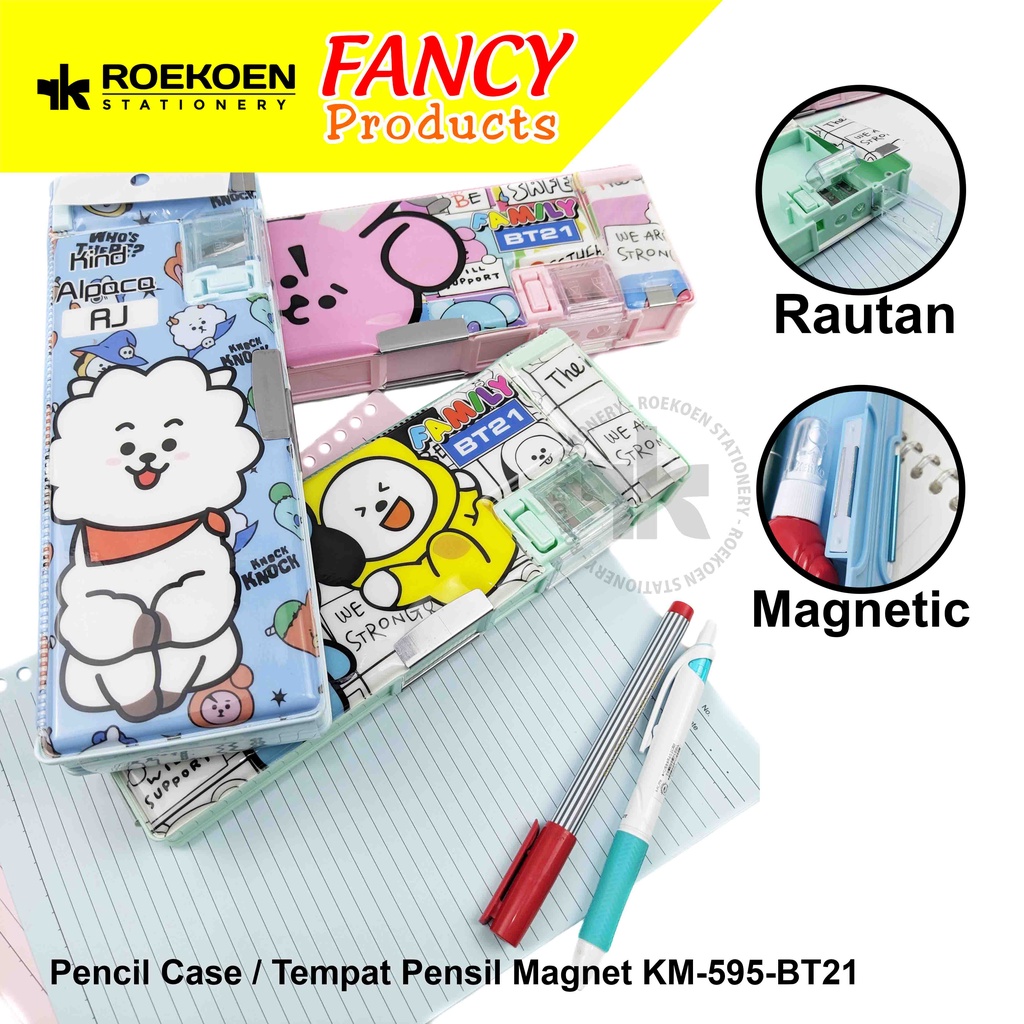 

KM Pencil Case Plastik PP Tanggung Netral KM-595-BT21