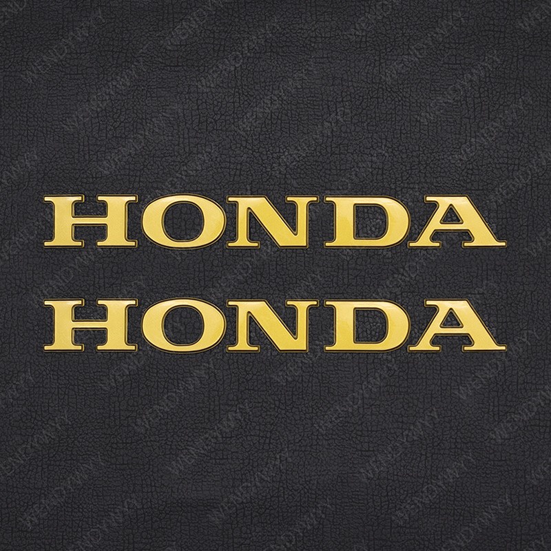 2pcs Emblem Honda 3D 15x1.8cm Kiri Kanan Logo Merah Terang Emas Tua Hitam Biru Stiker Untuk Honda BEAT Vario Motor Tahan Air Dekorasi