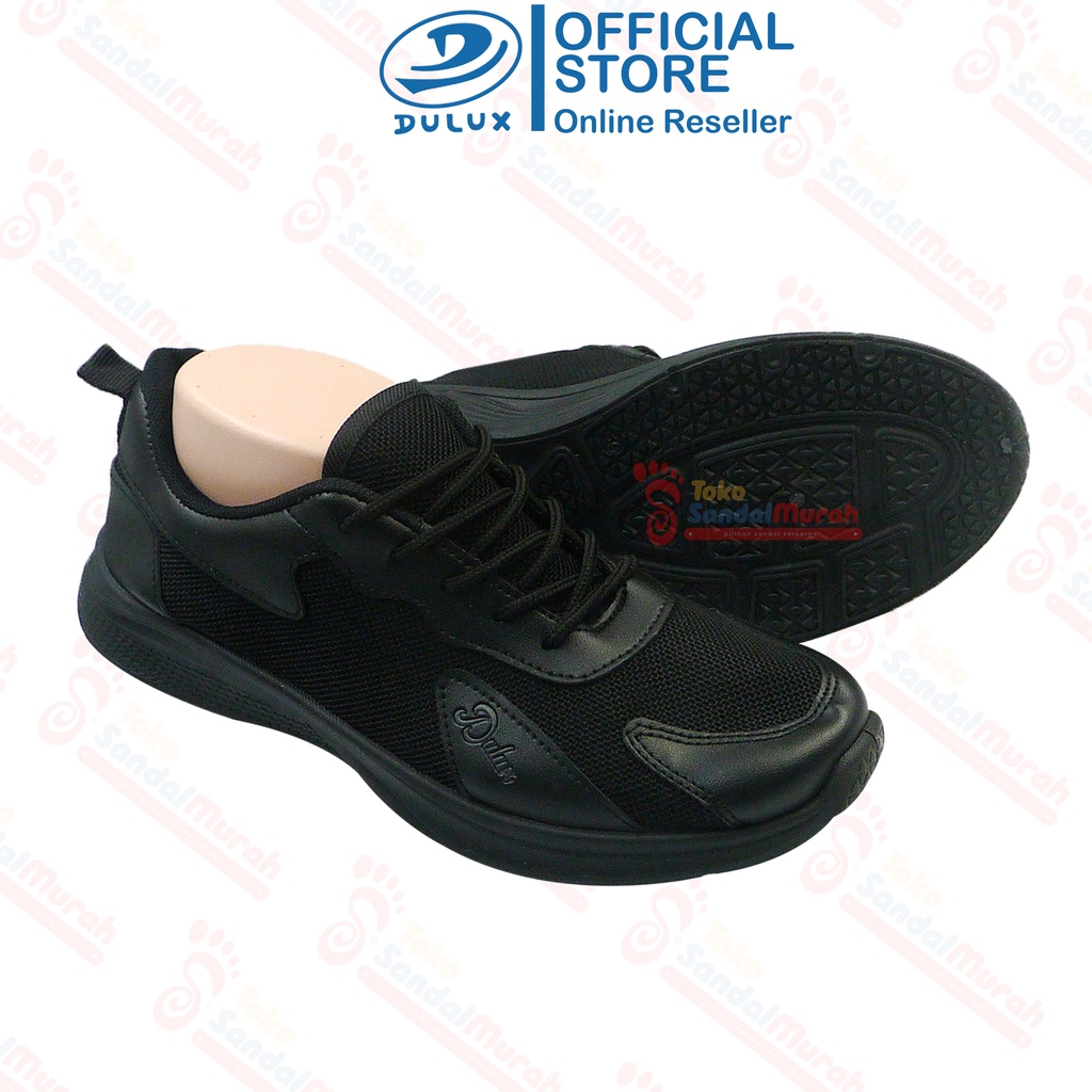 Toko Sendal Murah - Sepatu Sekolah SMP SMA Full Hitam / Sepatu Model Baru Uk 36 - 39 / Sepatu Kets Tali Pria Wanita / Sepatu kets All Black [Toko Sendal Murah BX 1067 Hitam]