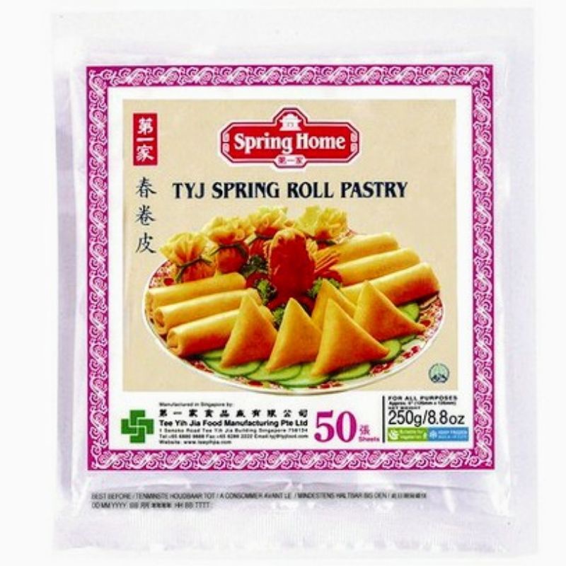 Spring Home TYJ Spring Roll Pastry 5&quot; Isi 50