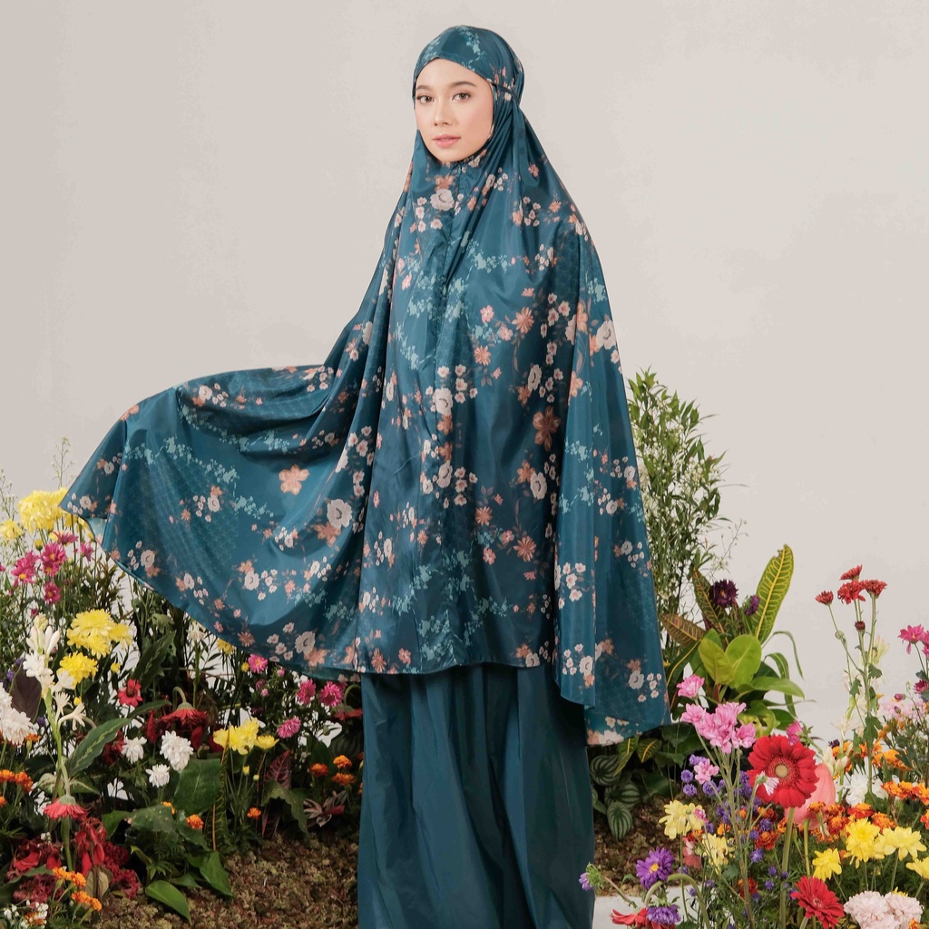 ALIF PETUNIA COLLECTION MUKENA MINI MOTIF PARASUT PREMIUM KOREA TRAVEL