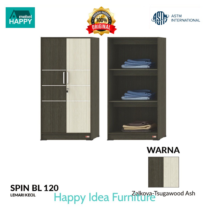 HAPPY IDEA - Lemari Pakaian Murah Lemari Pakaian Full Rak Minimalis / Almari Baju Anak Serbaguna  2 