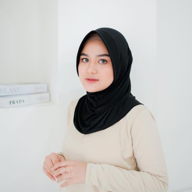 Sport Olahraga Sporty Jersey Premium Hijab Bergo Instan Volly 02