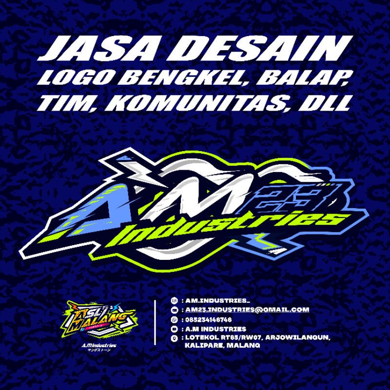 Jual (FREE ONGKIR) Jasa Desain Logo Racing, Bengkel, Komunitas,DLL.