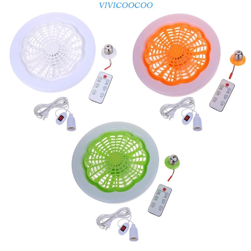 Vivi Mini Ceiling Fan Kipas Angin Lampu Dengan Cahaya Universal Untuk Kamar Tidur Dapur Ruang Tamu