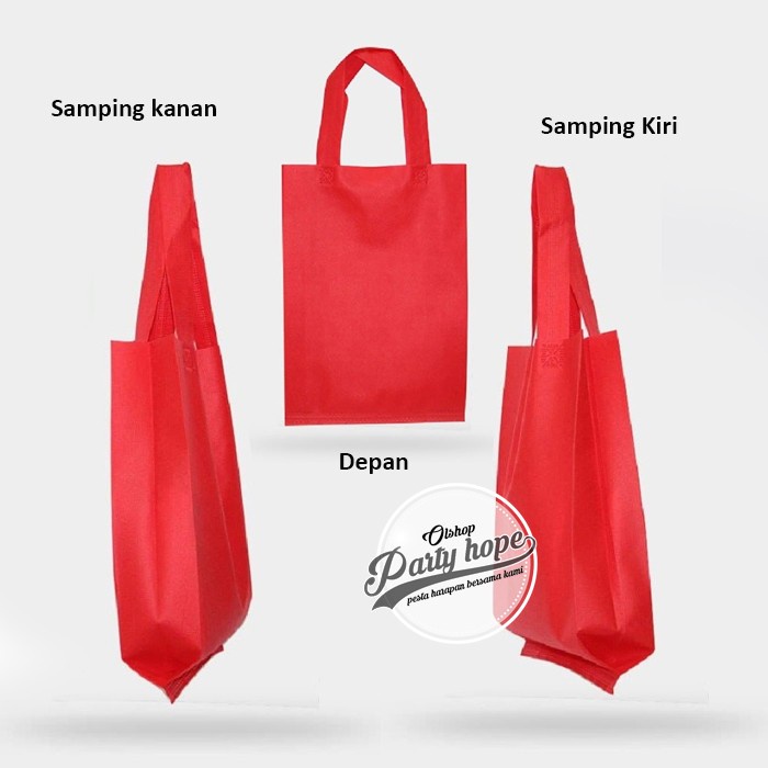 

Tas kain Spunbond polos TLS / goodie bag spunbond polos / tas souvenir TLS