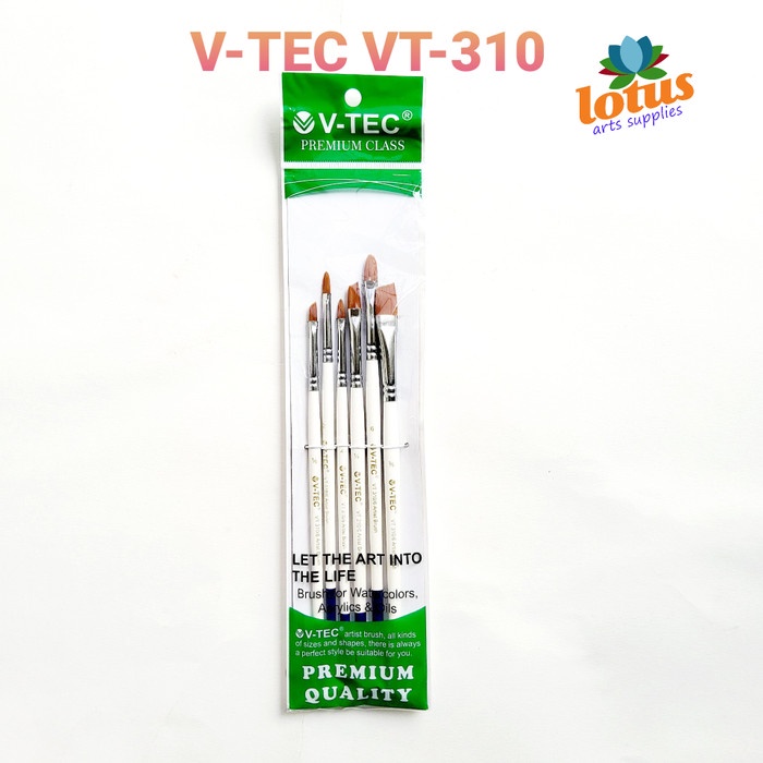 

V-TEC Brush VT-310 set 6 - kuas lukis