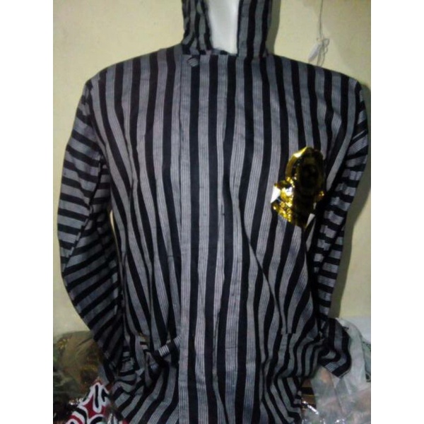 Lurik SURJAN LURIK ABU HITAM HALUS BAJU ADAT PRIA JAWA PAKAIAN TRADISIONAL COWOK SOLO JOGJA MURAH KW