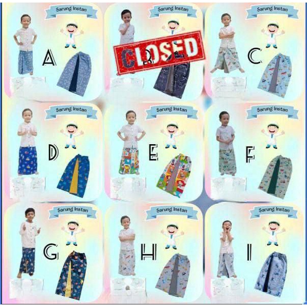 Sarung anak Instant