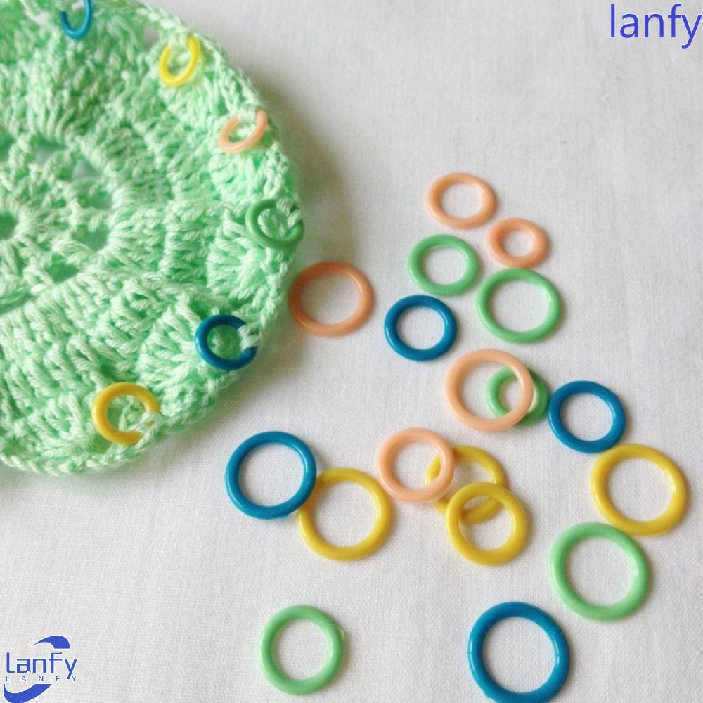 Lanfy Marking Circle Craft Round Crochet Weave Marker Penanda Rajut