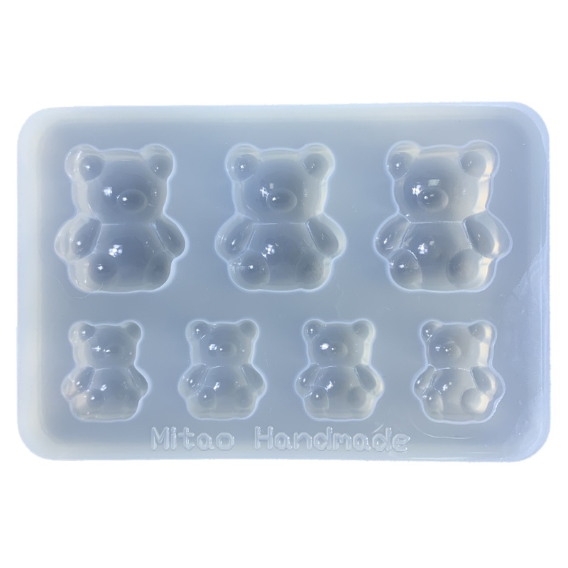 Sa Cetakan Resin Silikon Ornamen Resin Cetakan Kerajinan Membuat Cetakan Berbentuk Beruang Kecil Bahan Silikon Hand-Making Juga