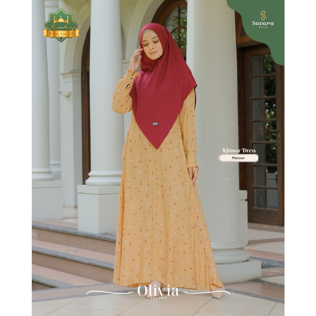 Olivia Dress Set Khimar By Savara Daily