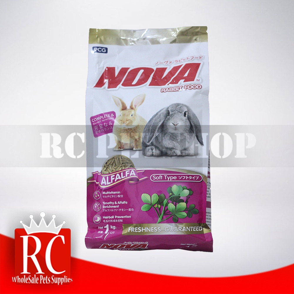 Makanan kelinci Nova rabbit food pakan pelet marmut murah 1 kg