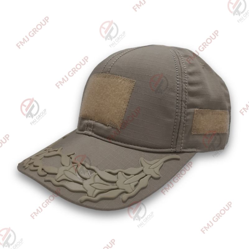 Topi Tactical Perekat Pamen TNI AD Plocking Rubber Khaki,Krem,Hitam,Hijau,Abu Tua