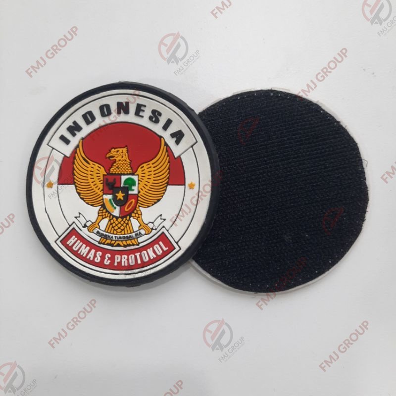 Patch Rubber Logo BADAN KARANTINA PERTANIAN Velcro / Emblem Logo Badan Karantina Pertanian