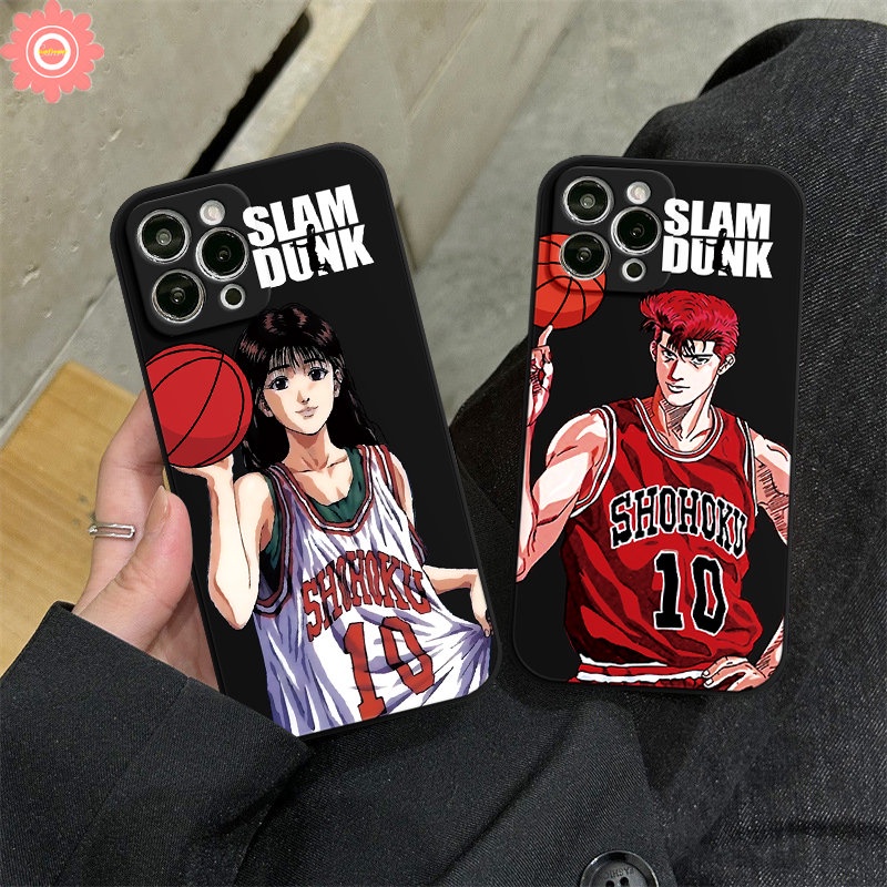 Couple Case Untuk Hot10 12 11 9 Play Note11 12pro 12 G96 8 12 2023 Infinix Hot 11s 20s 11 9 8 12i 20 10t 10s 10Lite Smart 4 5 6 Plus Sakuragi Hanamichi Haruko Akagi Slam Dunk Sarung