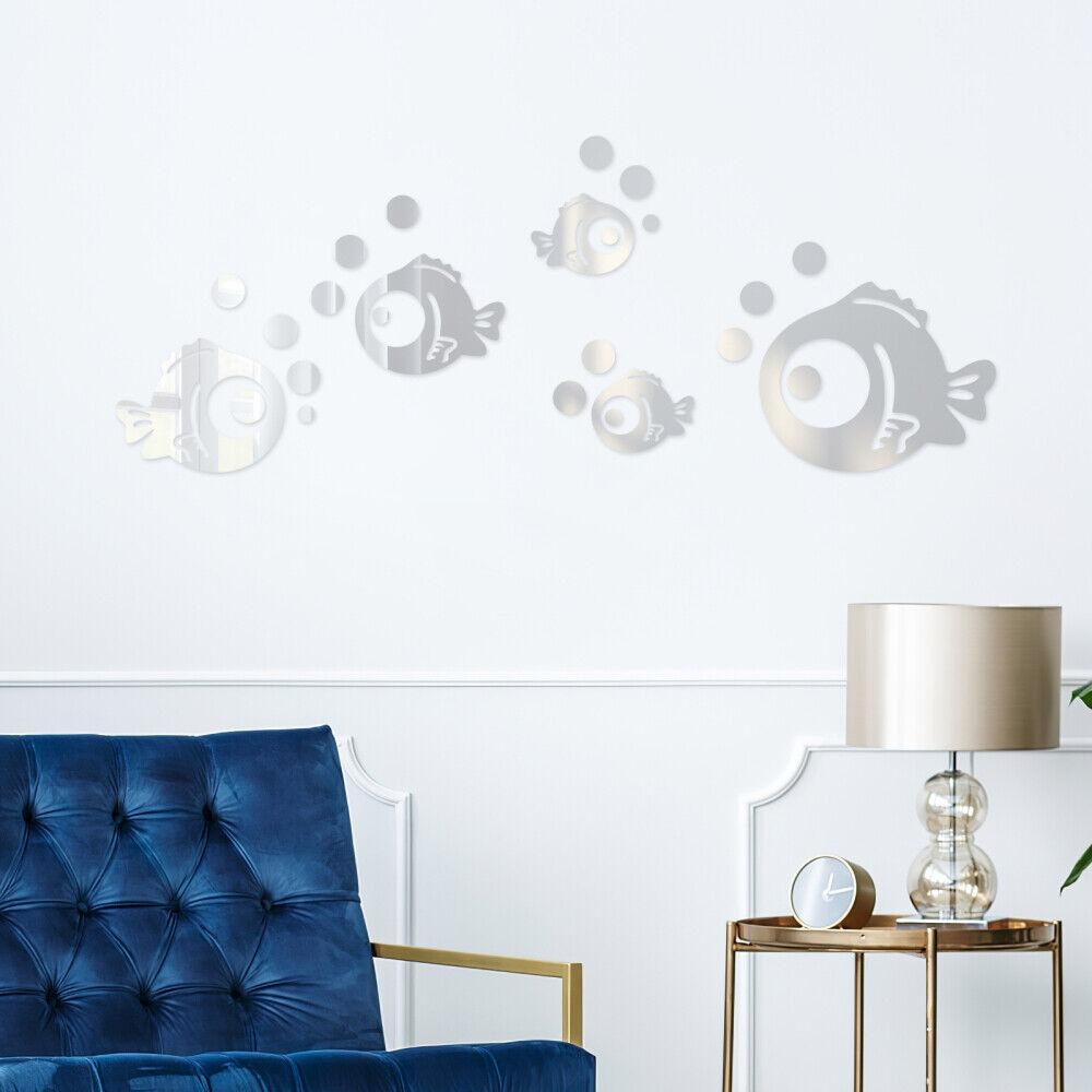 R-FLOWER Mirror Wall Stiker Acrylic Bergaya Modern Kristal Dan Tembus Pandang Kamar Anak Diy