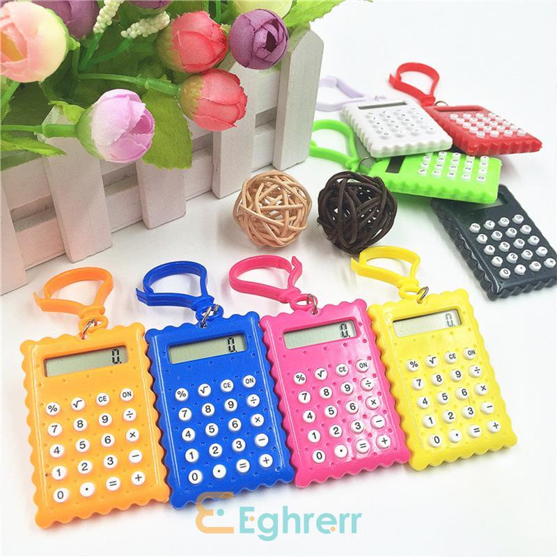 

✨EG-Kalkulator Ujian Mahasiswa Mini Cookie Shape Keychain Calculator-Eghrerr