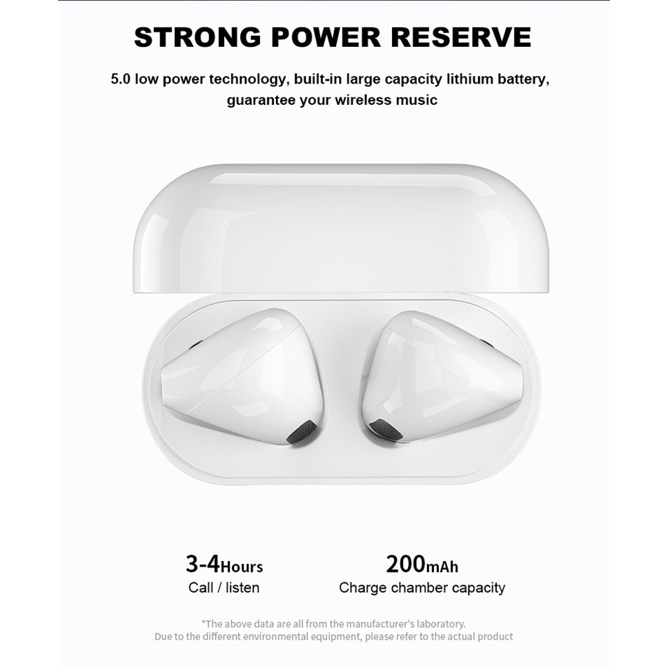 Headset Bluetooth 5.1 True Wireless Earphone 9D HiFi Stereo Sound Volume Control With Mic Headphone Bluetooth Earbuds Auto paring untuk iPhone Xiaomi Vivo Oppo Huawei Realme Nokia