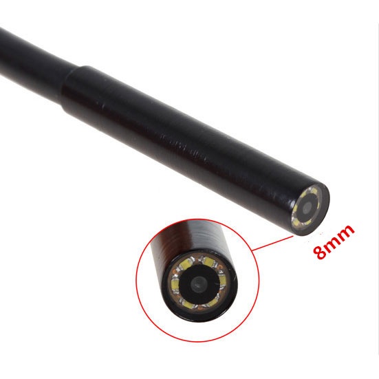 Android Endoscope Kamera | Kamera Kualitas Tinggi Menggunakan Kabel Micro USB IP67 Waterproof 720P 3.5M - Black