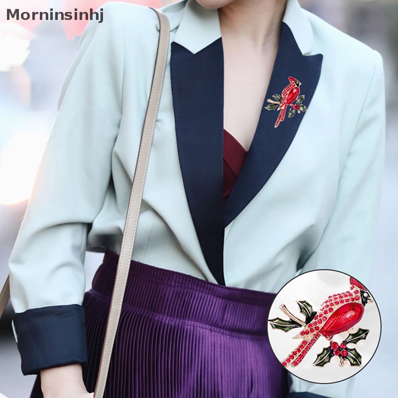 Mornin Warna Burung Bros Pin Cabang Hewan Berlian Bros Perhiasan Berlian Imitasi Mengkilap Enamel Kepribadian Coat Pin Korsase Untuk Wanita Hadiah id