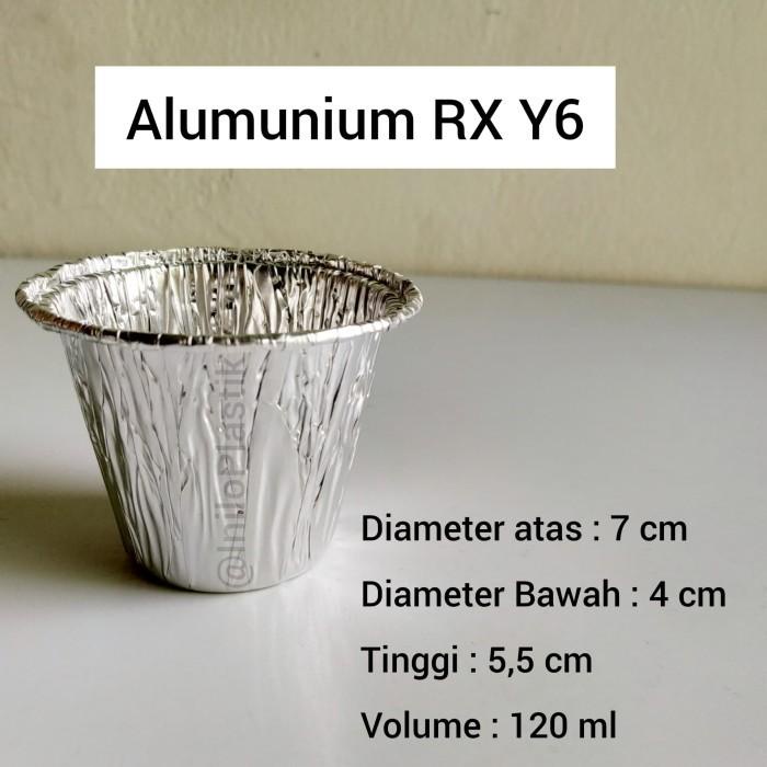 ALUMINIUM MODEL CUP RX-Y6 - WADAH ALUMINIUM FOIL BULAT RXY6