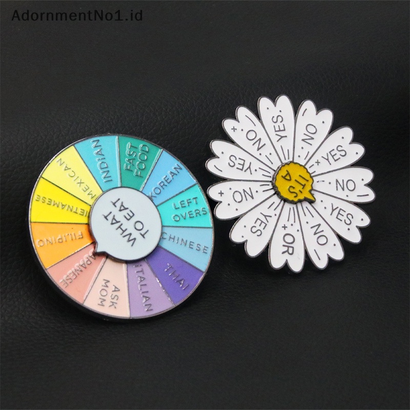 [AdornmentNo1] Fashion Rotatable Spin Wheel Keychains Color Compass Flower Key Chain Pendant Susah Memilih Dekorasi Tas Perhiasan [ID]