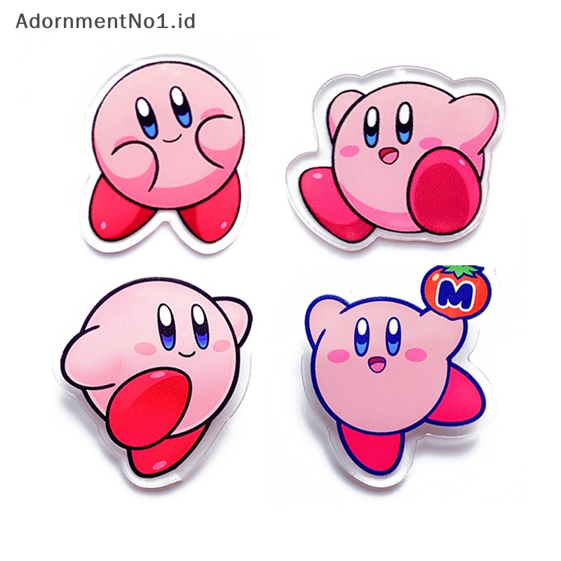 [AdornmentNo1] Kirby Enamel Pin Bros Kartun Lapel Pin Perhiasan Aksesoris Anak Hadiah [ID]