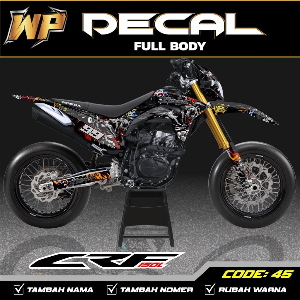 Decal CRF 150L Livery Venom Full Body