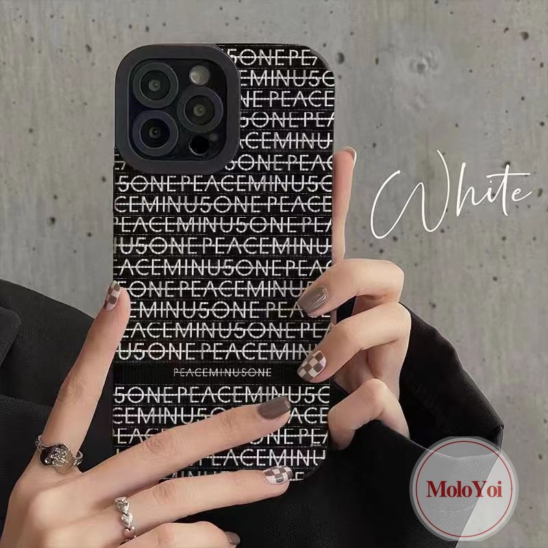 Retro Graffiti Huruf Lucu Trendi Merek Casing Kompatibel Untuk IPhone 7Plus XR X XS Max11 13 12 14 Pro Max8 7 Plus Tekstur Kulit Mewah Soft Cover